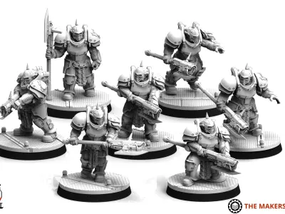 Obsidian Guard - Immortals - Silahdars 3D print model