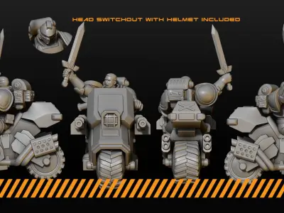 Biker squad 3D print model