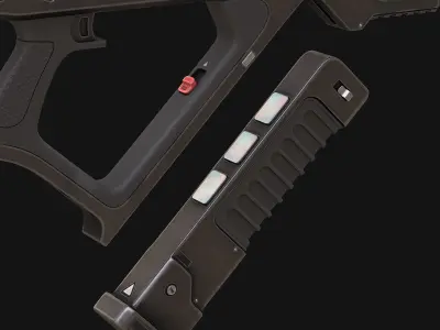 Sci Fi Weapon 3D model