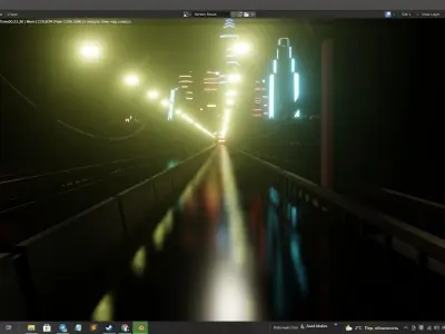 Low poly Domed city Free 3D model