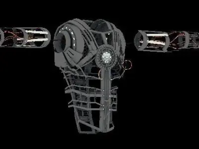 Iron Man Suit Mech 3D model