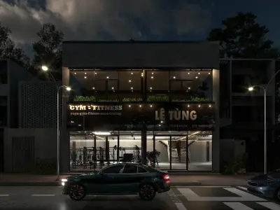 SmathGym le chinese restaurant and coffee shop 3D model