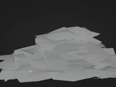 Low poly - Stylized Game Items - Bush Low-poly 3D model