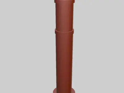 garden lamp for diorama Low-poly 3D model