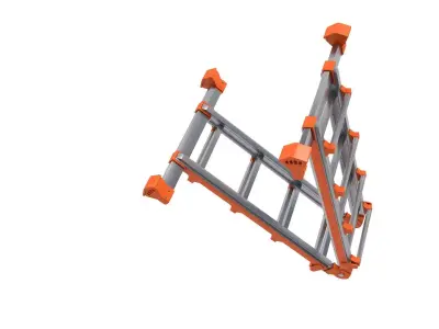 Multifunctional Aluminium Ladder 3D model