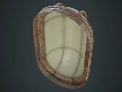 Bulkhead Light 1D Low-poly 3D model