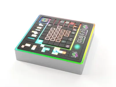 electronic puzzle game 3D model