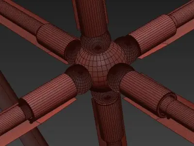 Geometric Chandelier Polyhedron Chandelier 3D model