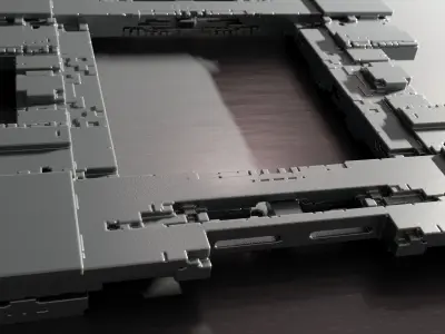 Modern Portico II 3D model