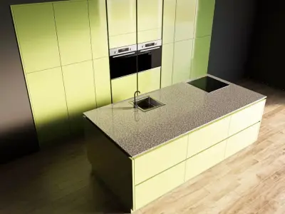 83-Kitchen11 glossy 7 3D model