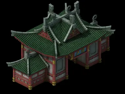 Game Building - Yanfu - residential 01 3D model