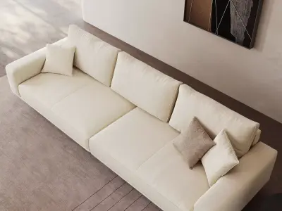 Industrial Living Interior scene 3D model