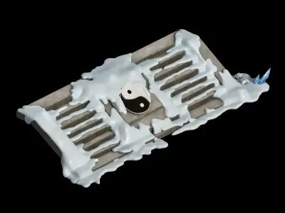 Kunlun Snow Mountain - Stone Ladder 03 3D model