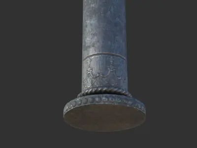 Street Lamp Low-poly 3D model