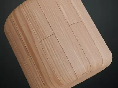 Light Ash Wood Flooring Planks PBR Seamless Texture