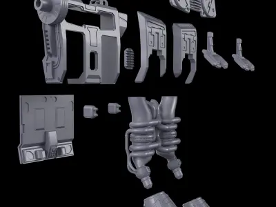 Origin Expansion Set for Perfect Grade Unleashed Gundam RX-78-2 3D print model