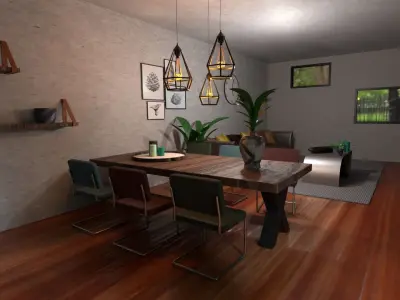 Interior design 3D model 10