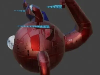 Sci-Fi Robot Enemy 001 Low-poly 3D model