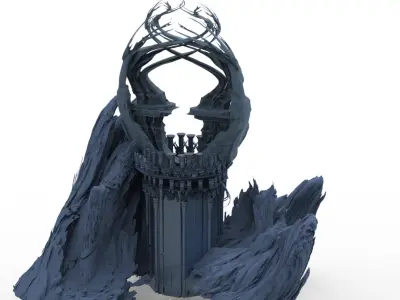 Reindeer tower Tree Fortress 1 3D model