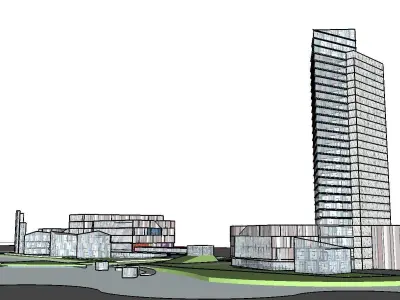 vacation spot-Resort-Fashion Leisure Hotel-0126 3D model
