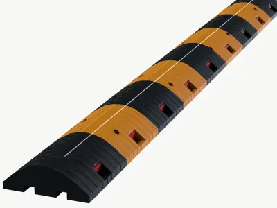 speed breaker Low-poly 3D model