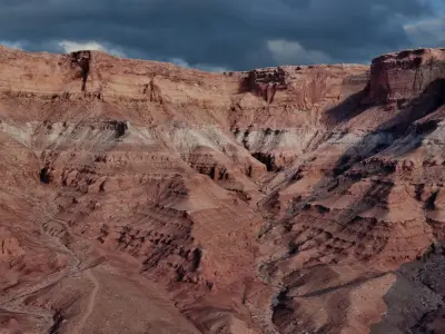 Red Desert Cliff  Landscape 3D model