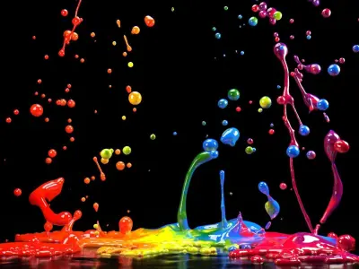 Paint Splash Animated 3D model