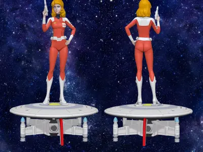 JOAN Johann Captain Future  Capitaine Flam 3D model