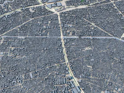 Jakarta City Indonesia 3D model