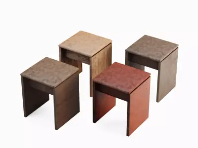 Wooden Stool Pack A 