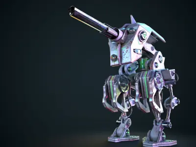 Fatal Destroyer Low-poly 3D model