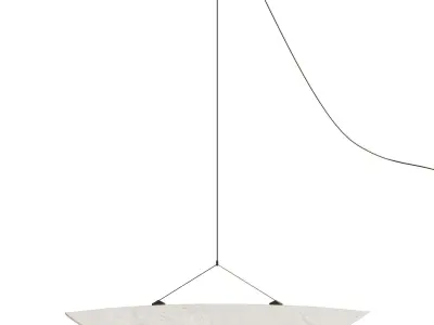 Tense Pendant 90 Cm White 3D model