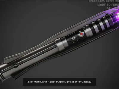 Star Wars Darth Revan Full Armor and Lightsabers for Cosplay 3D Model Pack