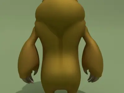 Nice Cartoon Monster Low-poly 3D model