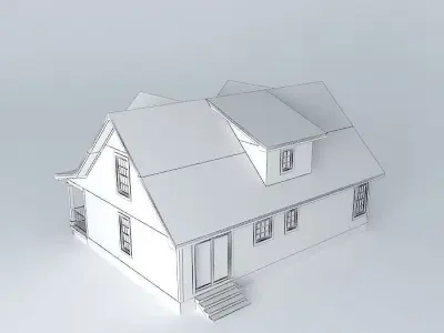 Colonial House Free 3D model