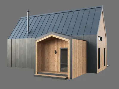 Barn house 04 3D model