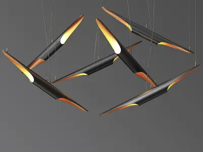 Coltrane Suspension Light 3D model
