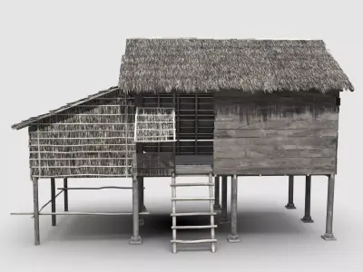 Thatch Hut 3D model