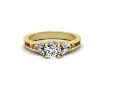Diamond Jewelry Engagment Ring  3D print model purchase