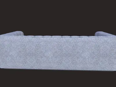 Tufted Upholstered Fabric Sofa 3D model