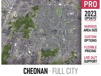 Cheonan Low-poly 3D model