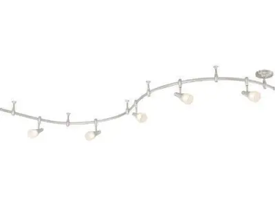 Brushed nickel Nowell 5-Light Track Kit Free 3D model