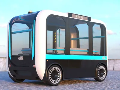  Four Electric Autonomous Buses 