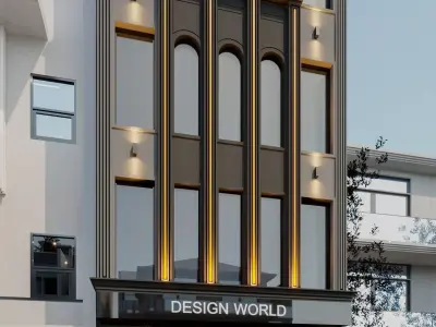 showroom HD textures  fast render exterior 3D model