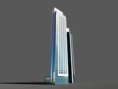 Act Towers - Dubai 3D model