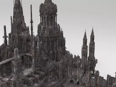 Fantasy Egyptian Tower streets  3D model