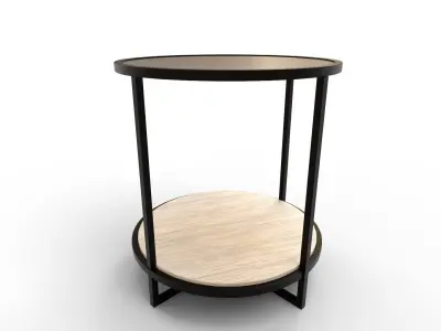 Harlow Round End Table 3D model