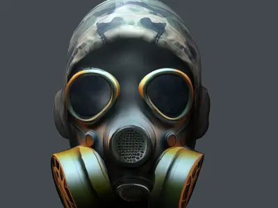 Helmet 3d model military combat Military Low-poly 3D model