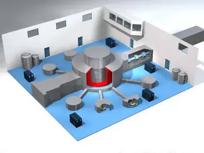 Isis neutron accelerator 3D model