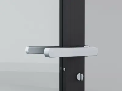 Aluminium door 11 3D model